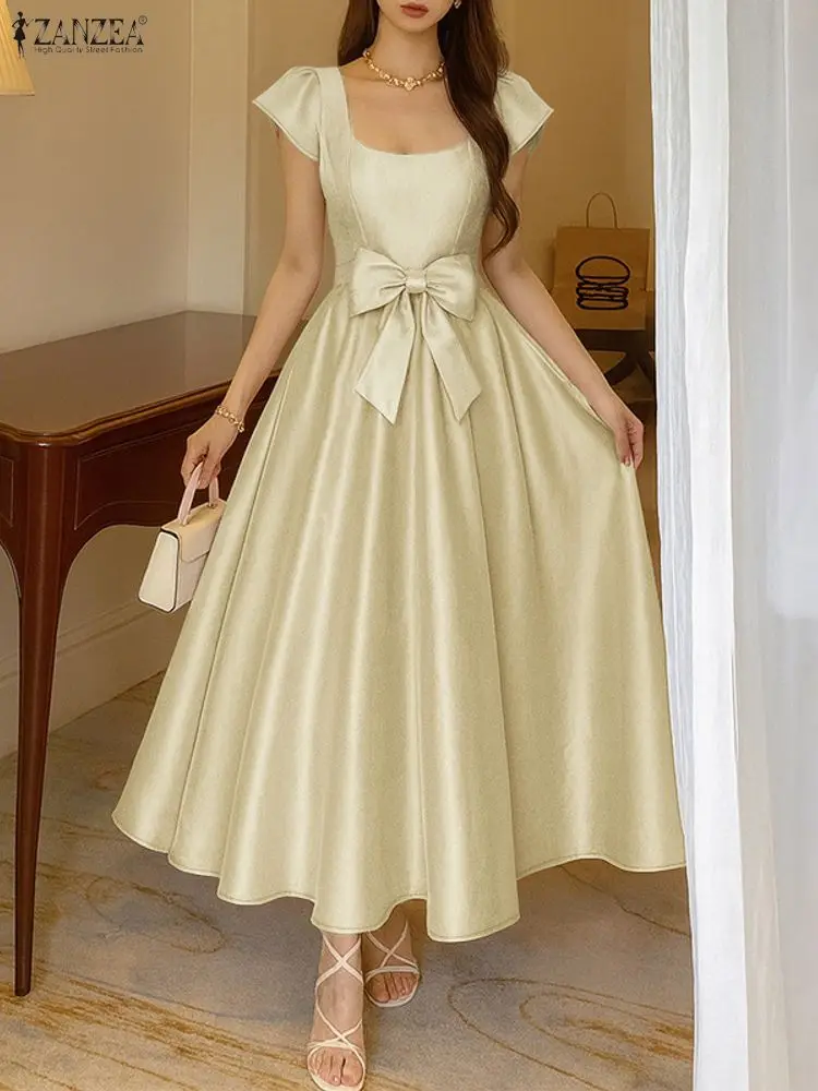 Women'S Fashion Umbrella - 2025 ZANZEA Zarif Kadın Saten Uzun