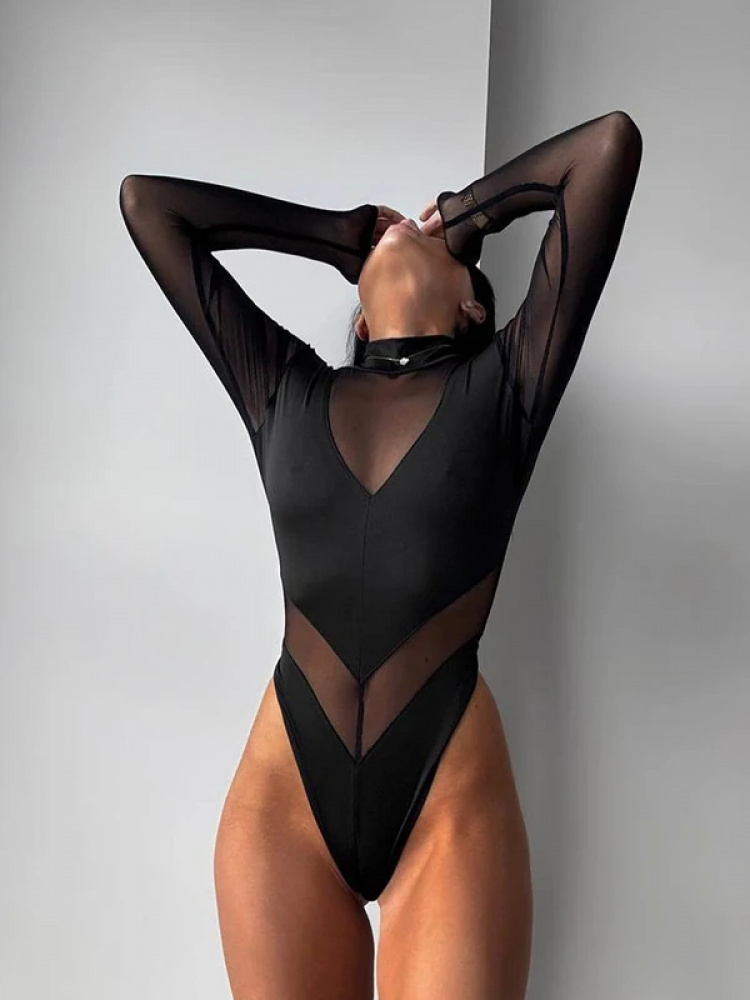 Seksi Fileli Kadın Bodyleri Şe - Turtleneck Bodysuit incelemesi ve fiyatı