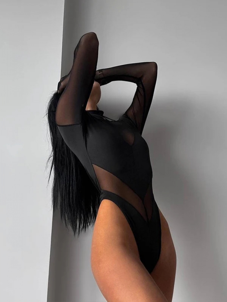 Seksi Fileli Kadın Bodyleri Şe - Turtleneck Bodysuit incelemesi ve fiyatı