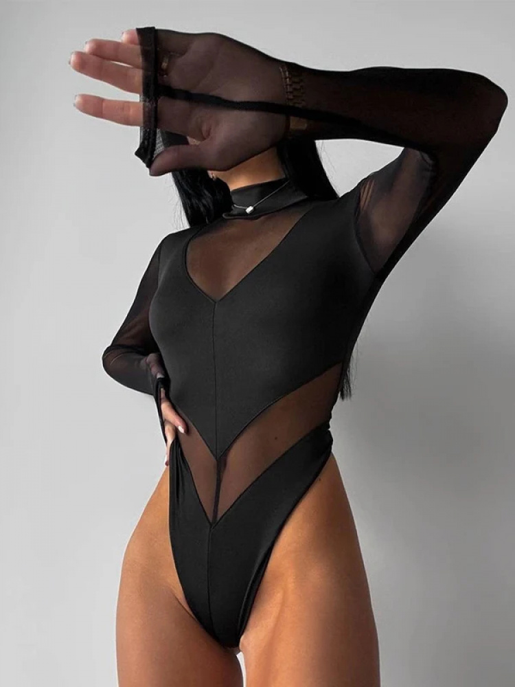Seksi Fileli Kadın Bodyleri Şe - Turtleneck Bodysuit incelemesi ve fiyatı