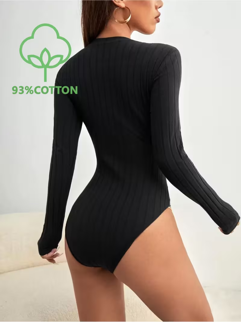 Düz Renk Günlük Uzun Kollu Ner - Turtleneck Bodysuit incelemesi ve fiyatı