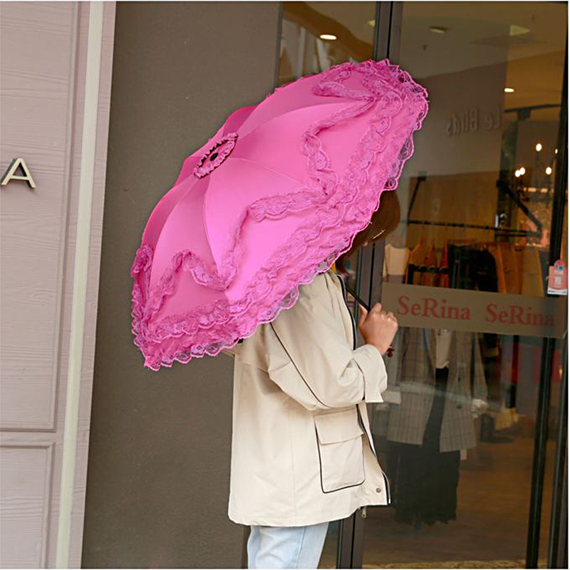 Moda dantel güneş şemsiyesi gü - Women'S Fashion Umbrella incelemesi ve fiyatı